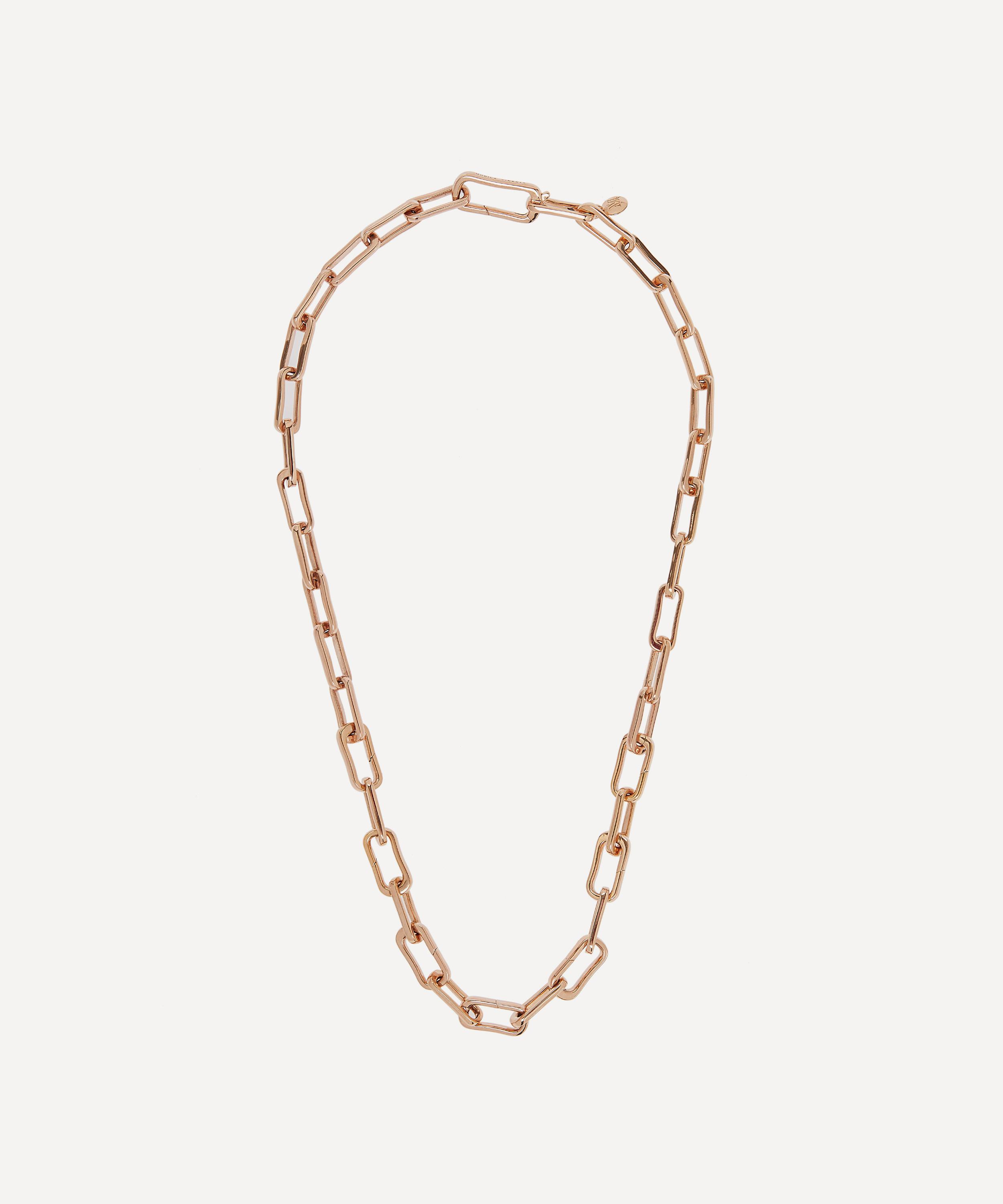 Monica Vinader - Rose Gold Plated Vermeil Silver Alta Capture Charm Necklace image number 2