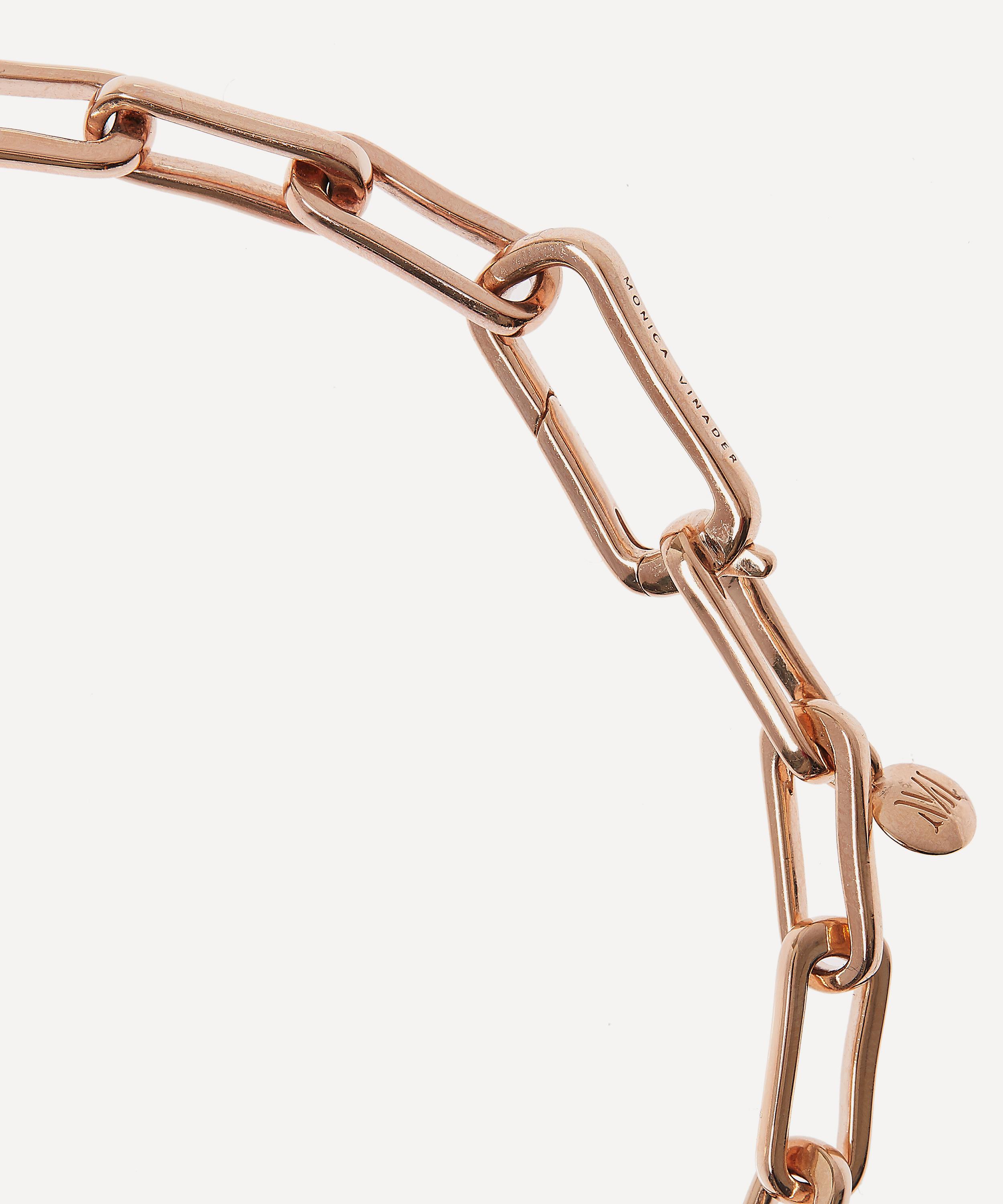Monica Vinader - Rose Gold Plated Vermeil Silver Alta Capture Charm Necklace image number 3