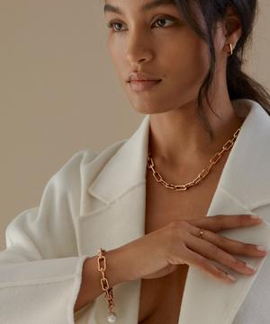 Monica Vinader - Rose Gold Plated Vermeil Silver Alta Capture Charm Necklace image number 7