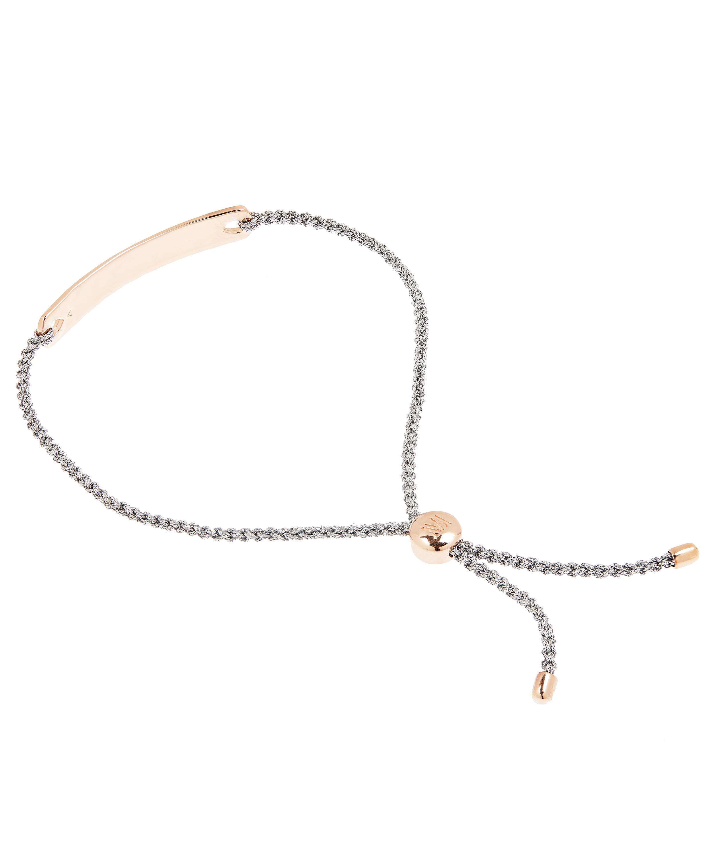 Monica Vinader - Rose Gold Plated Vermeil Silver Havana Mini Cord Friendship Bracelet image number 2
