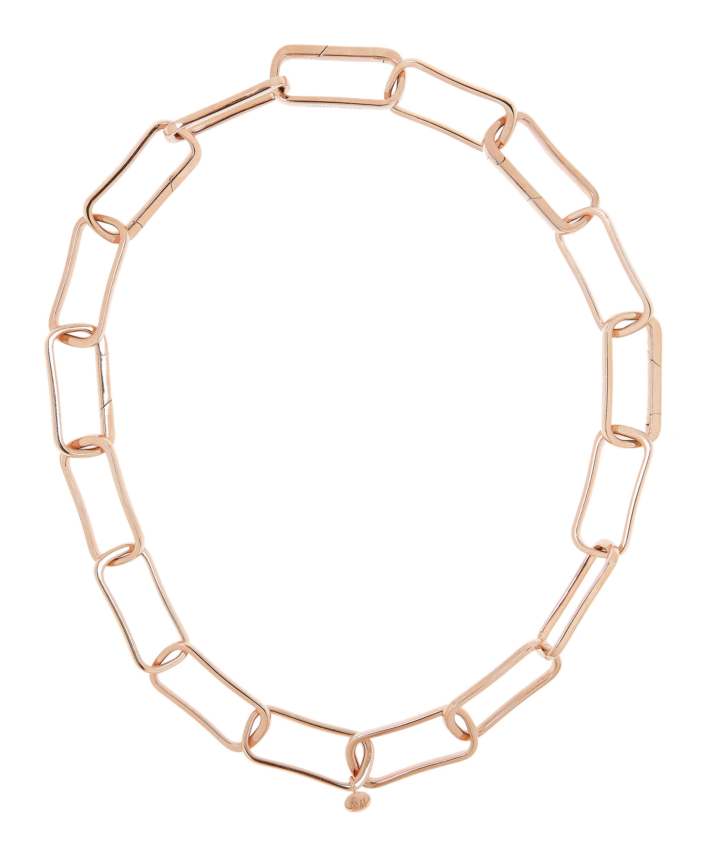 Monica Vinader - Rose Gold Plated Vermeil Silver Alta Capture Large Link Necklace image number 0