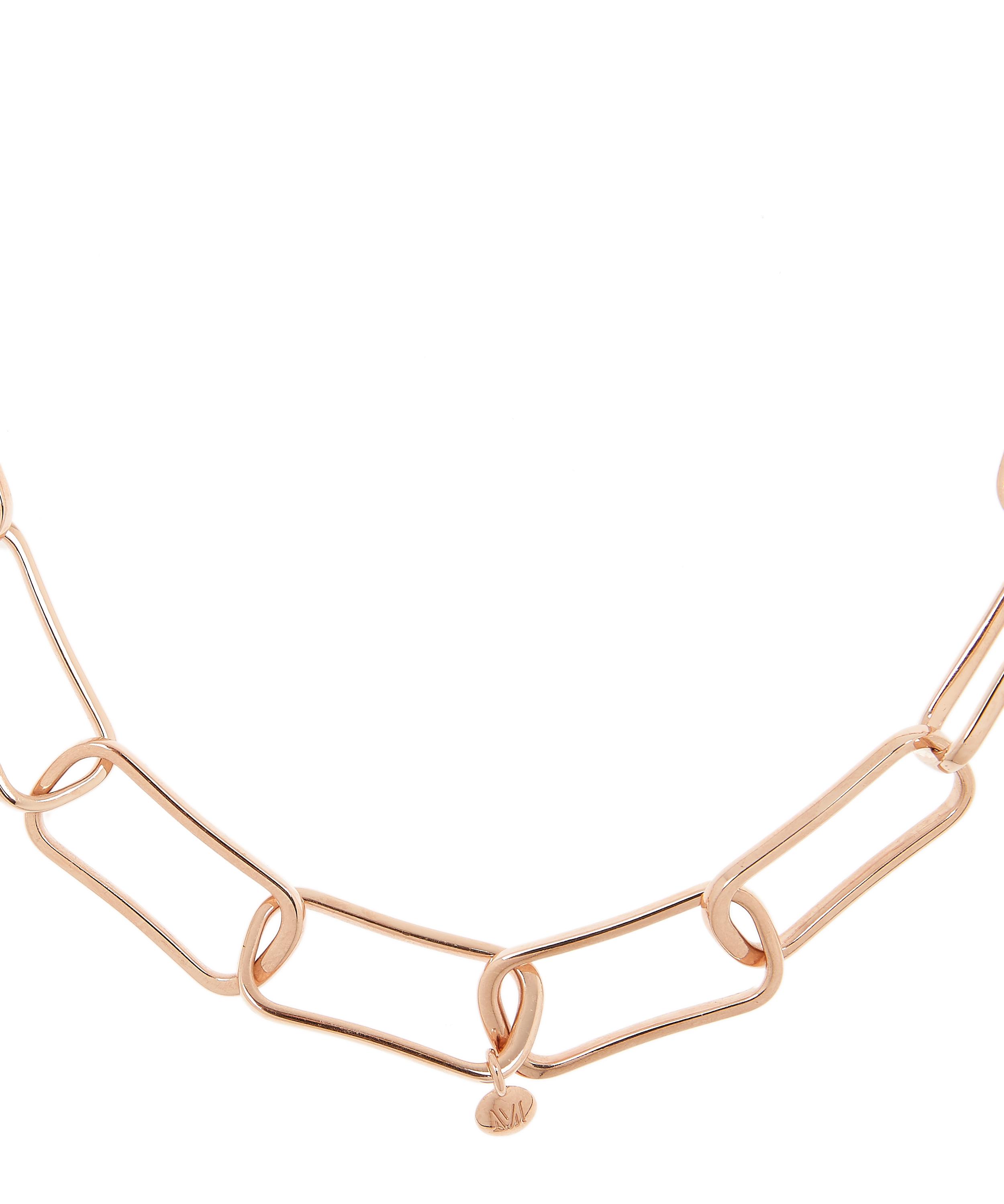 Monica Vinader - Rose Gold Plated Vermeil Silver Alta Capture Large Link Necklace image number 2