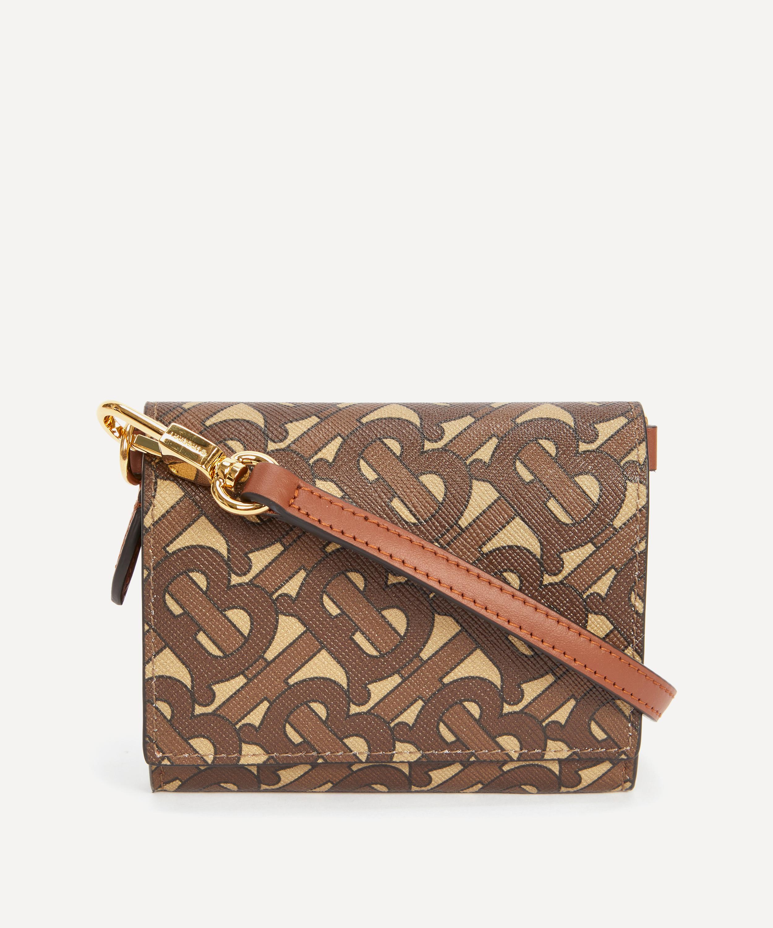 Burberry - Otis Monogram Print E-Canvas Wallet with Strap