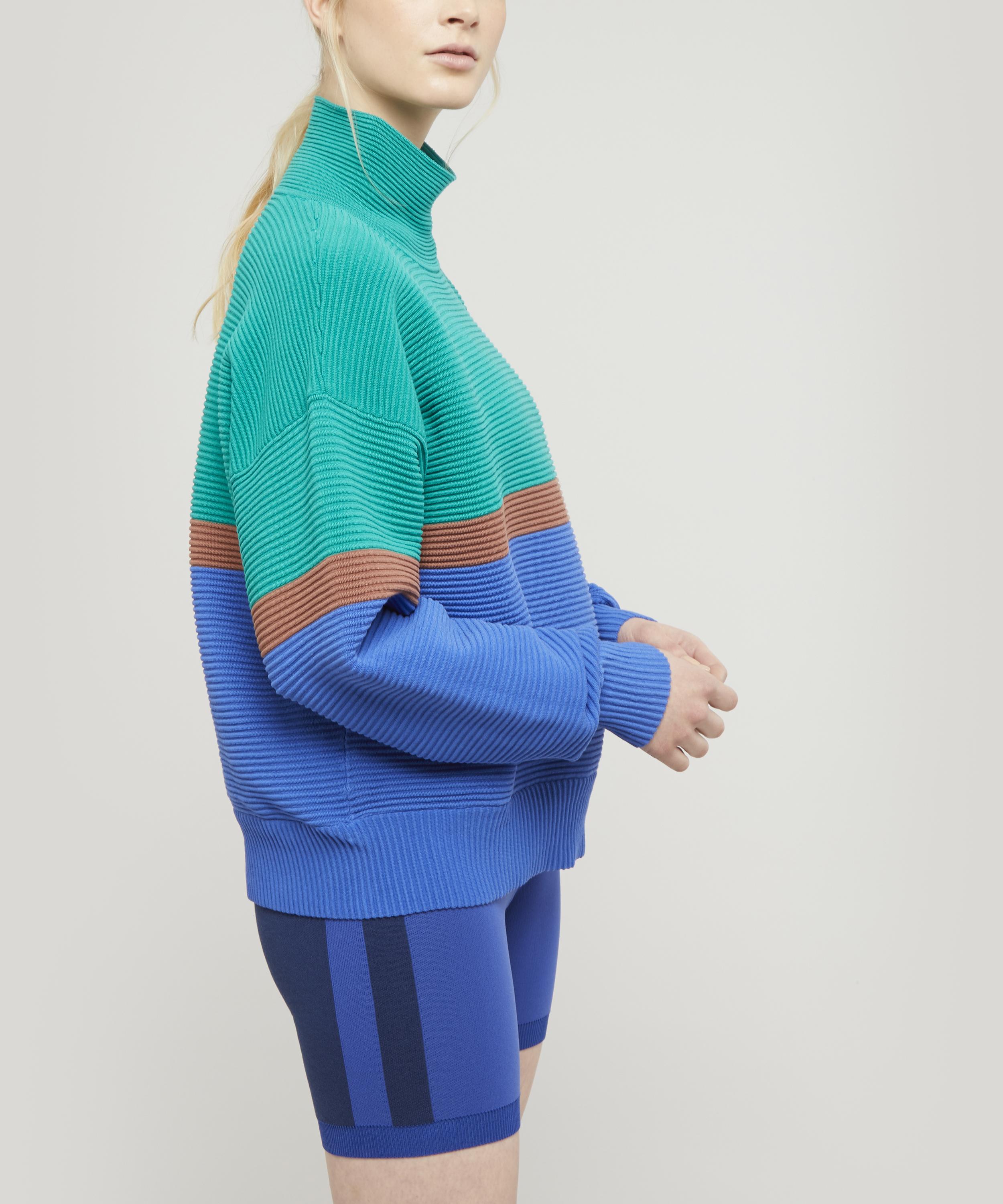 Colour Block Organic Cotton Rib Sweater | Liberty