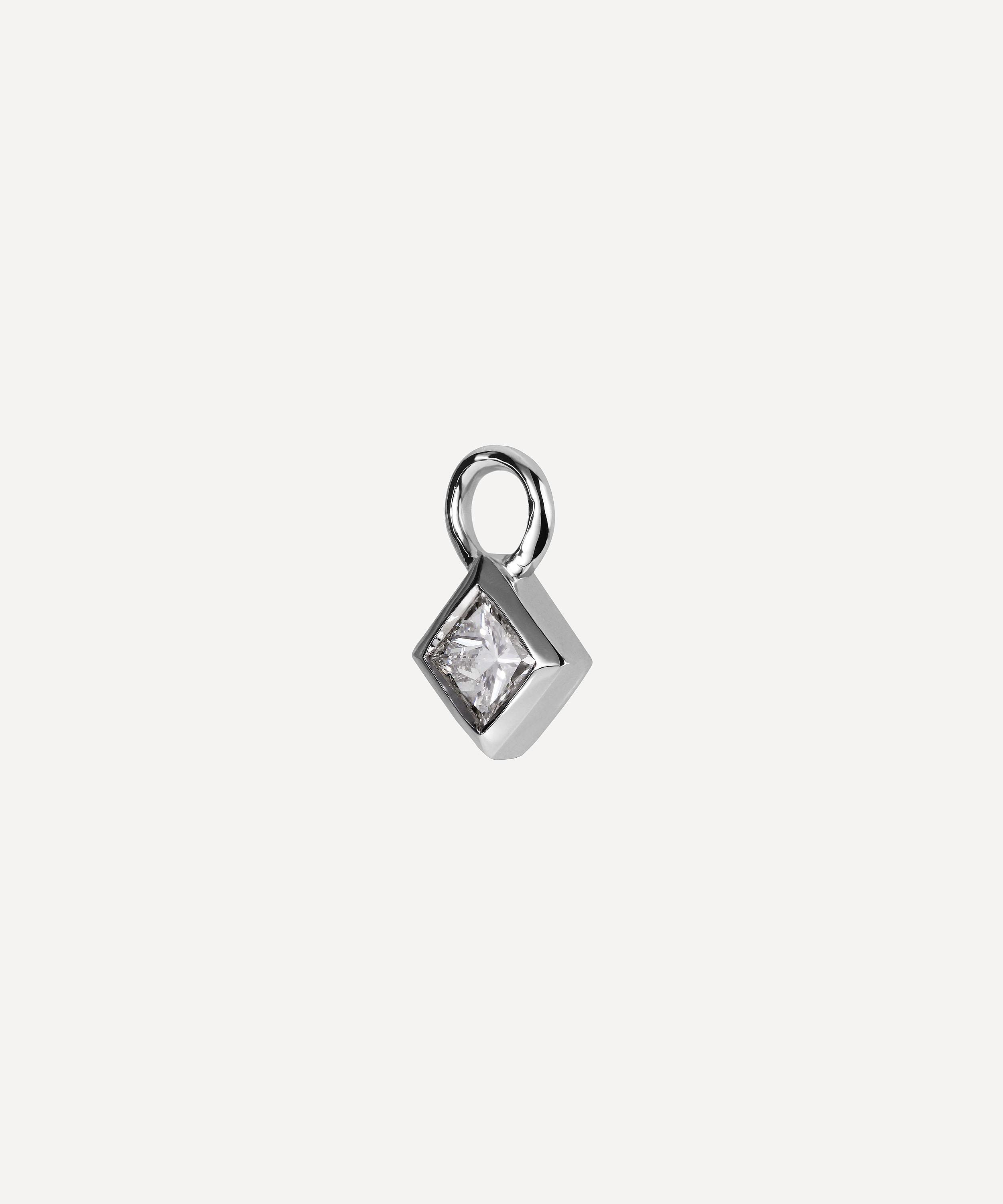 Maria Tash - 18ct 3mm Princess Diamond Charm image number 0