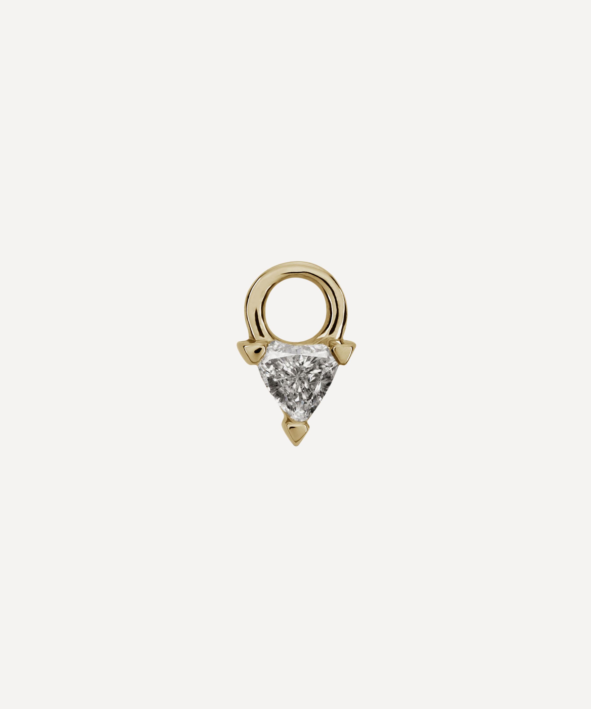 Maria Tash - 18ct 2.5mm Diamond Triangle Charm image number 0