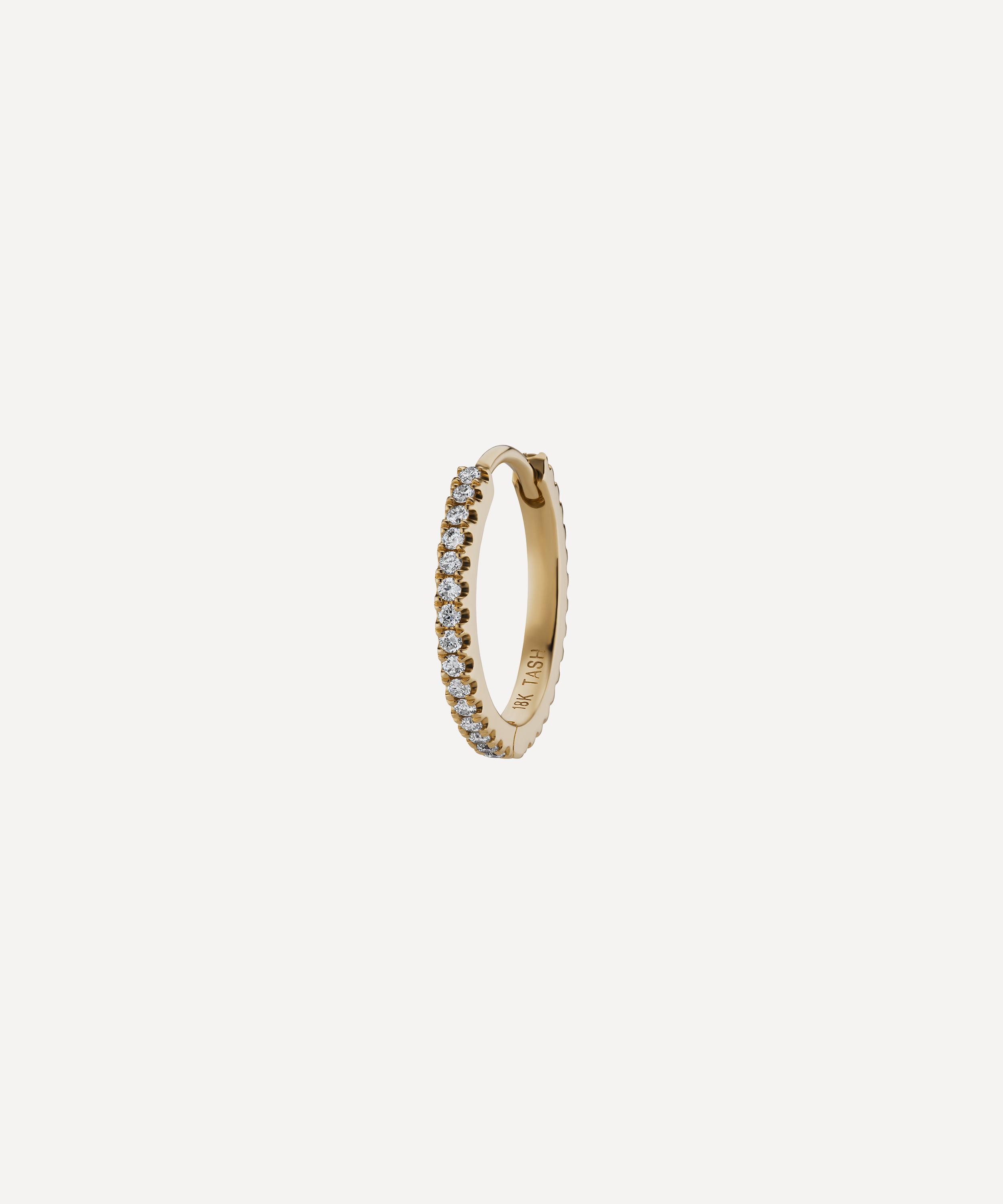 Maria Tash - 18ct 11mm Diamond Eternity Hoop Earring image number 0