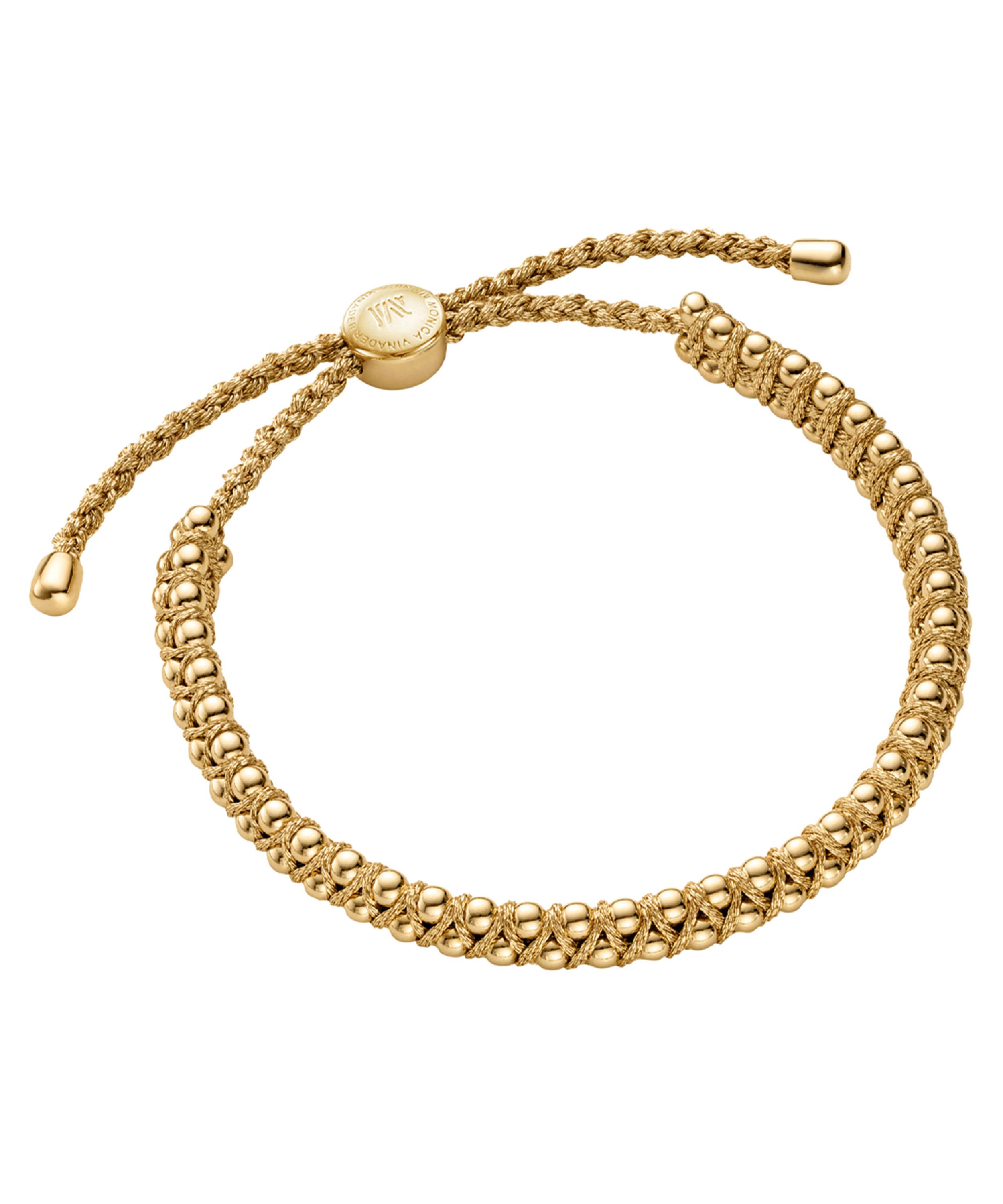 Monica Vinader - Gold Plated Vermeil Silver Rio Friendship Bracelet image number 0