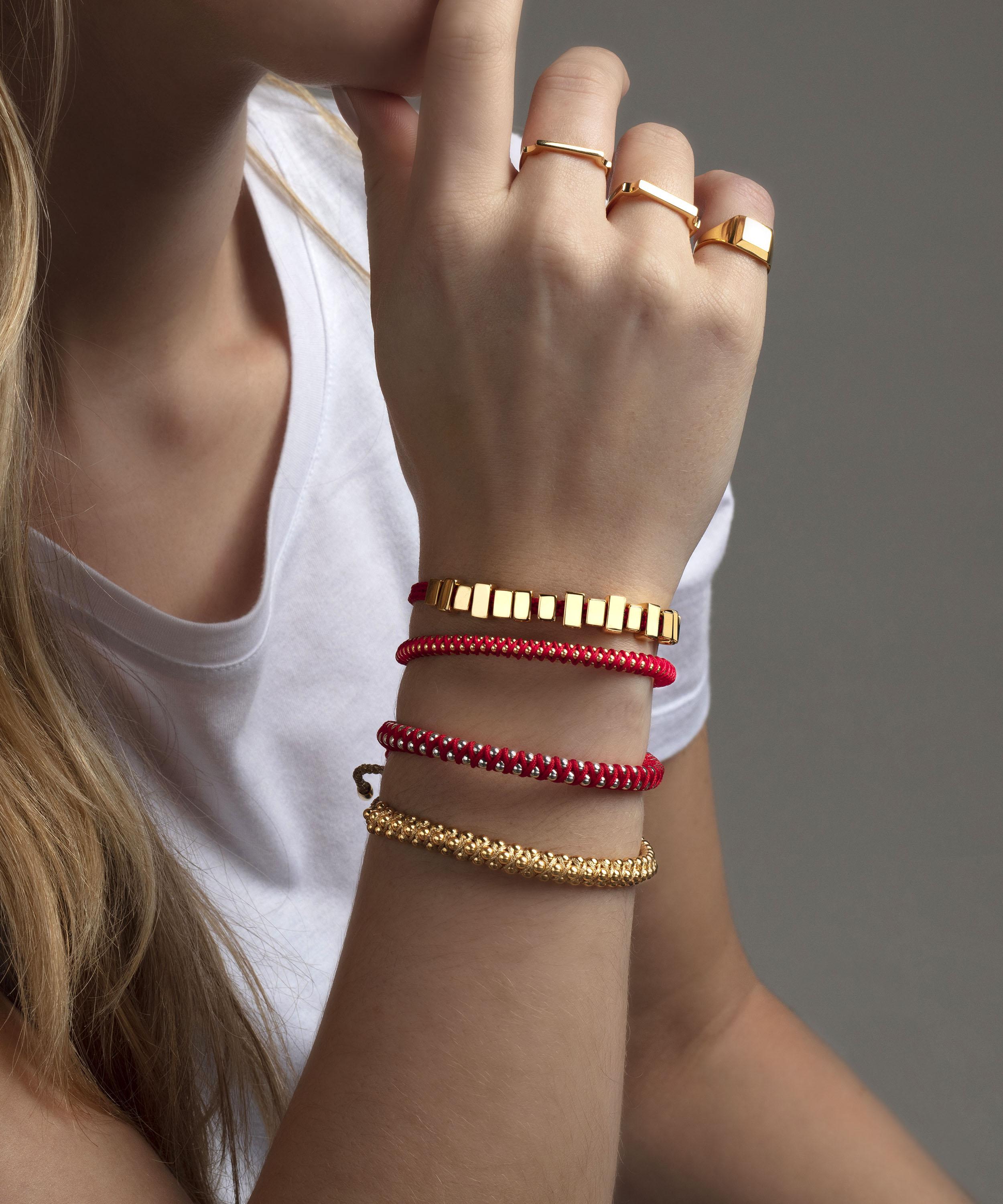 Monica Vinader - Gold Plated Vermeil Silver Rio Friendship Bracelet image number 1