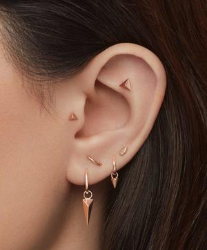 Maria Tash - 14ct 4mm Plain Pear Shaped Threaded Stud Earring image number 1