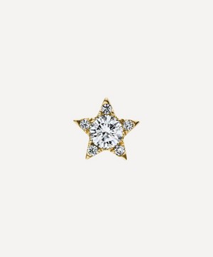 Maria Tash - 18ct 7mm Diamond Star Threaded Stud Earring image number 0