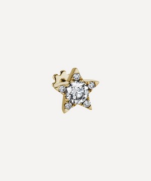 Maria Tash - 18ct 7mm Diamond Star Threaded Stud Earring image number 1