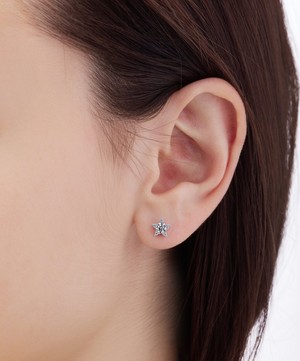 Maria Tash - 18ct 7mm Diamond Star Threaded Stud Earring image number 2