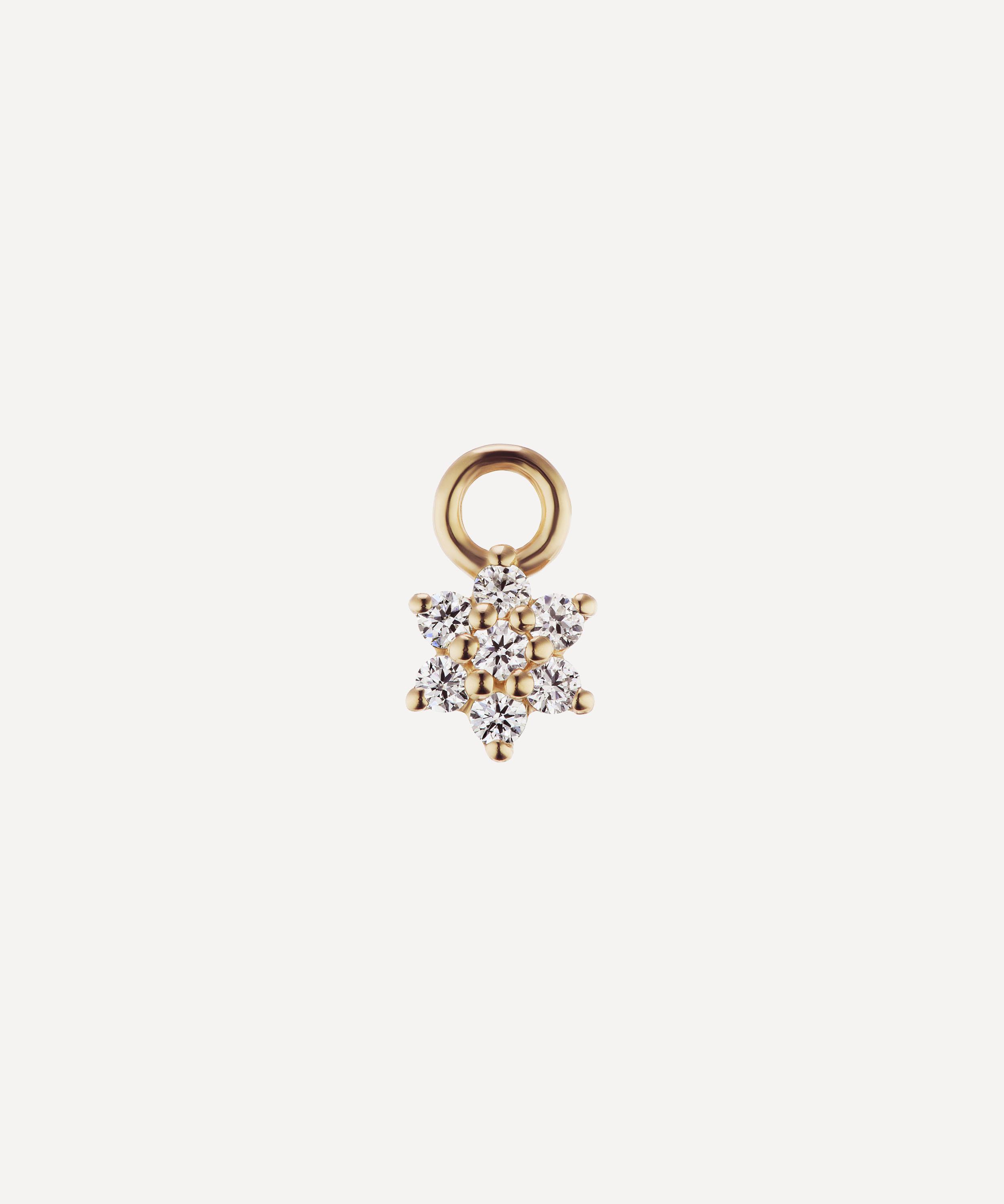 Maria Tash - 18ct 4.5mm Diamond Flower Charm image number 0