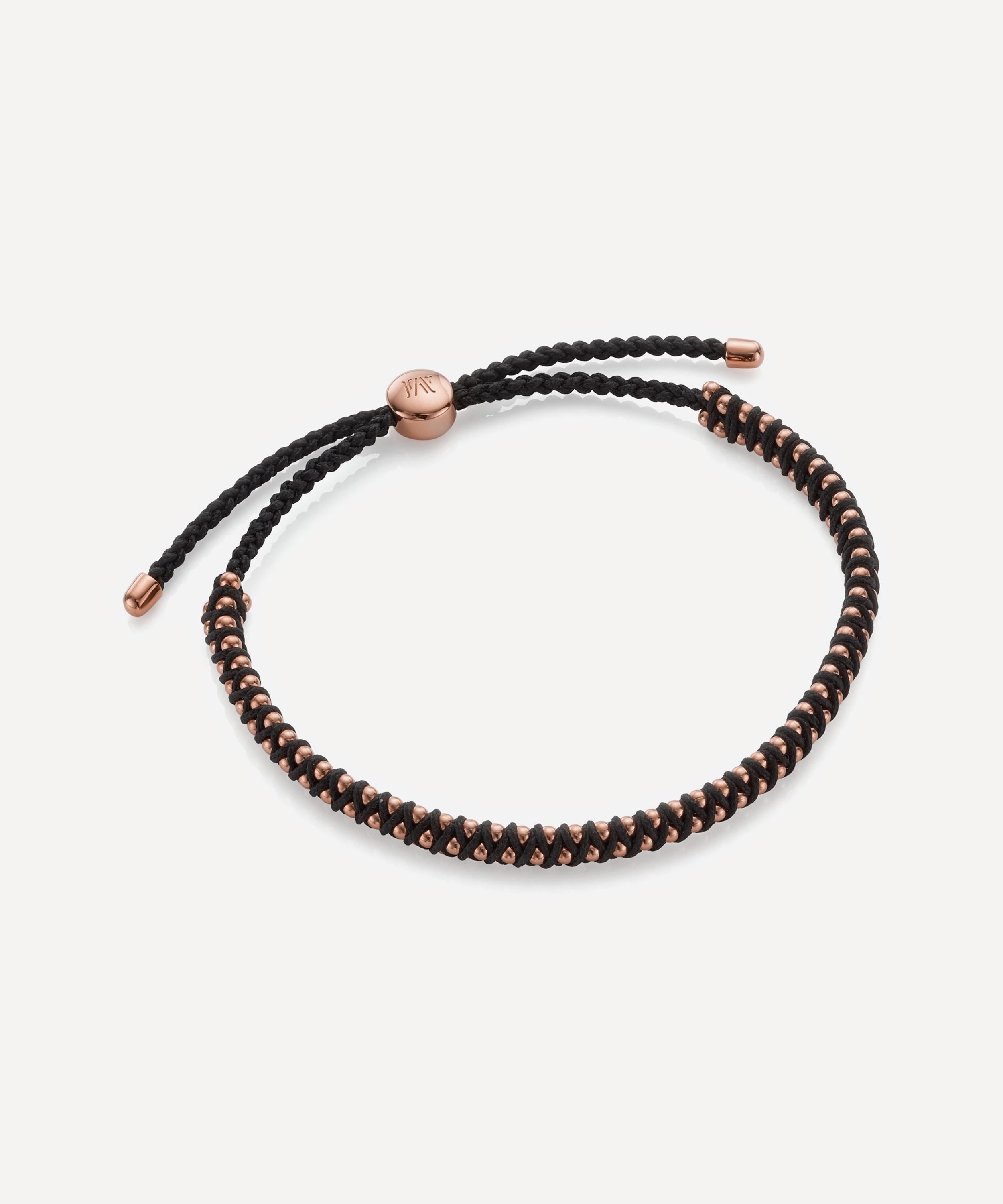 Monica Vinader - Rose Gold Plated Vermeil Silver Rio Mini Friendship Bracelet image number 0