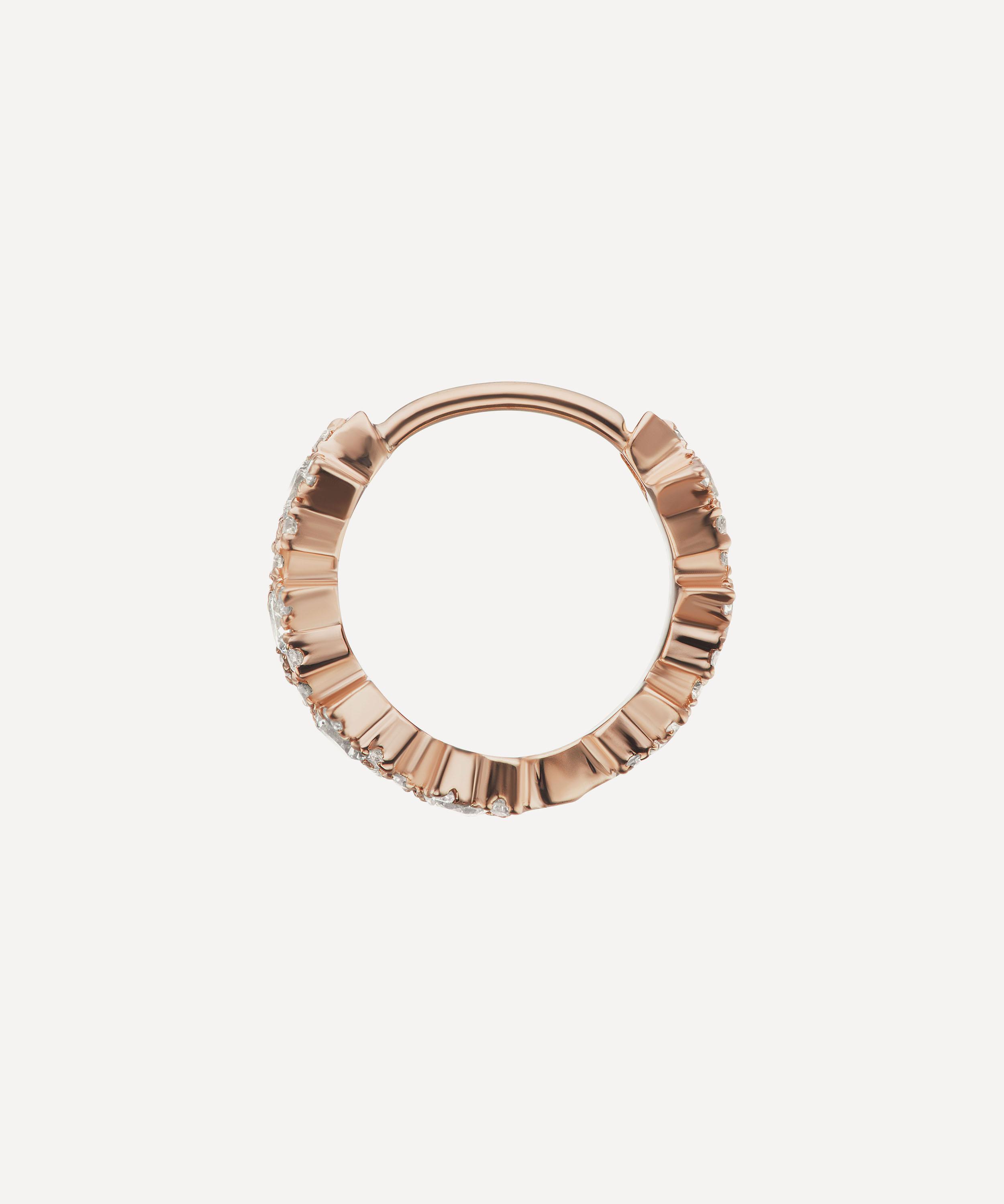 Maria Tash - 18ct 8mm Diamond Constellation Eternity Hoop Earring image number 2