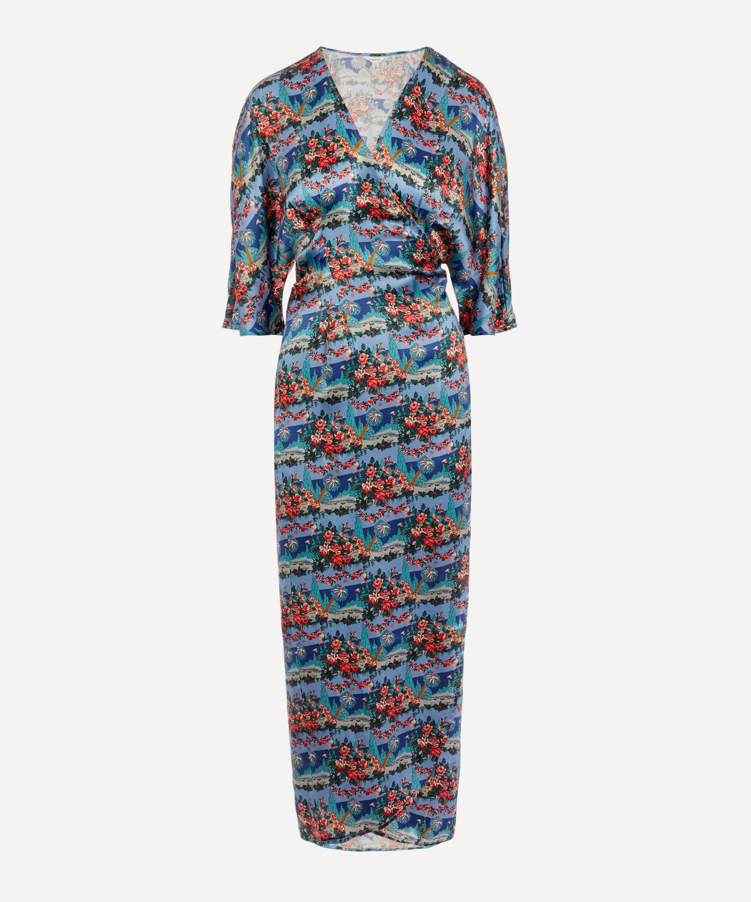 Dina Silk Wrap Dress