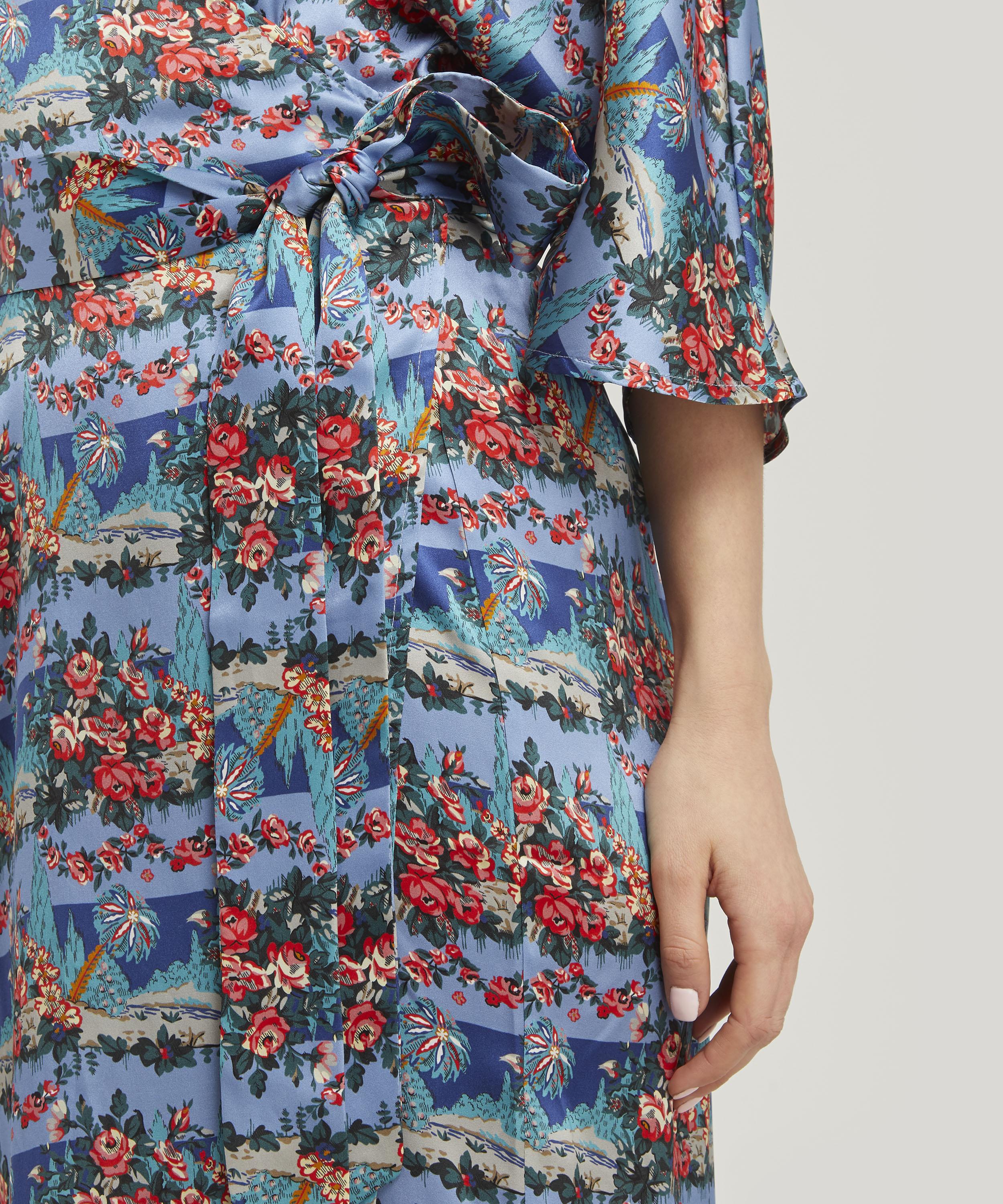 Liberty - Dina Silk Wrap Dress image number 4