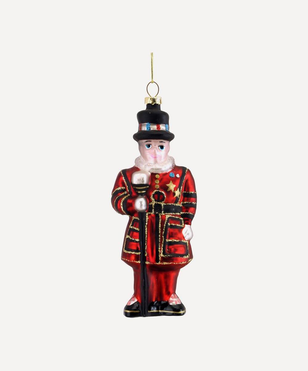 Unspecified - Painted Glass Beefeater Decoration