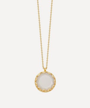 Astley Clarke - Gold Plated Vermeil Silver Paloma Moonstone Locket Necklace image number 0