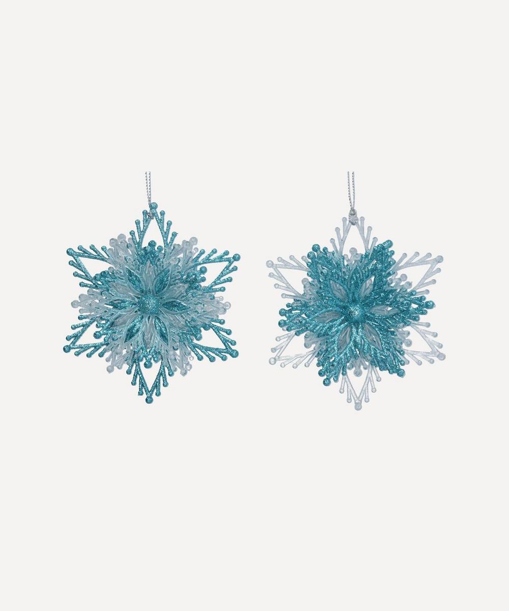 Unspecified - Layered Snowflake Decoration Set of Two