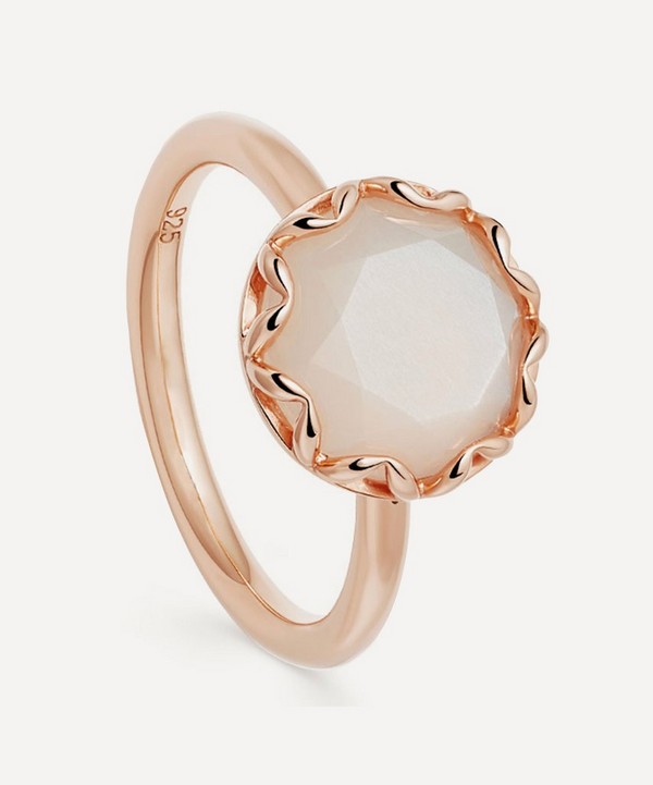 Astley Clarke - Rose Gold Plated Vermeil Silver Paloma Moonstone Ring image number null