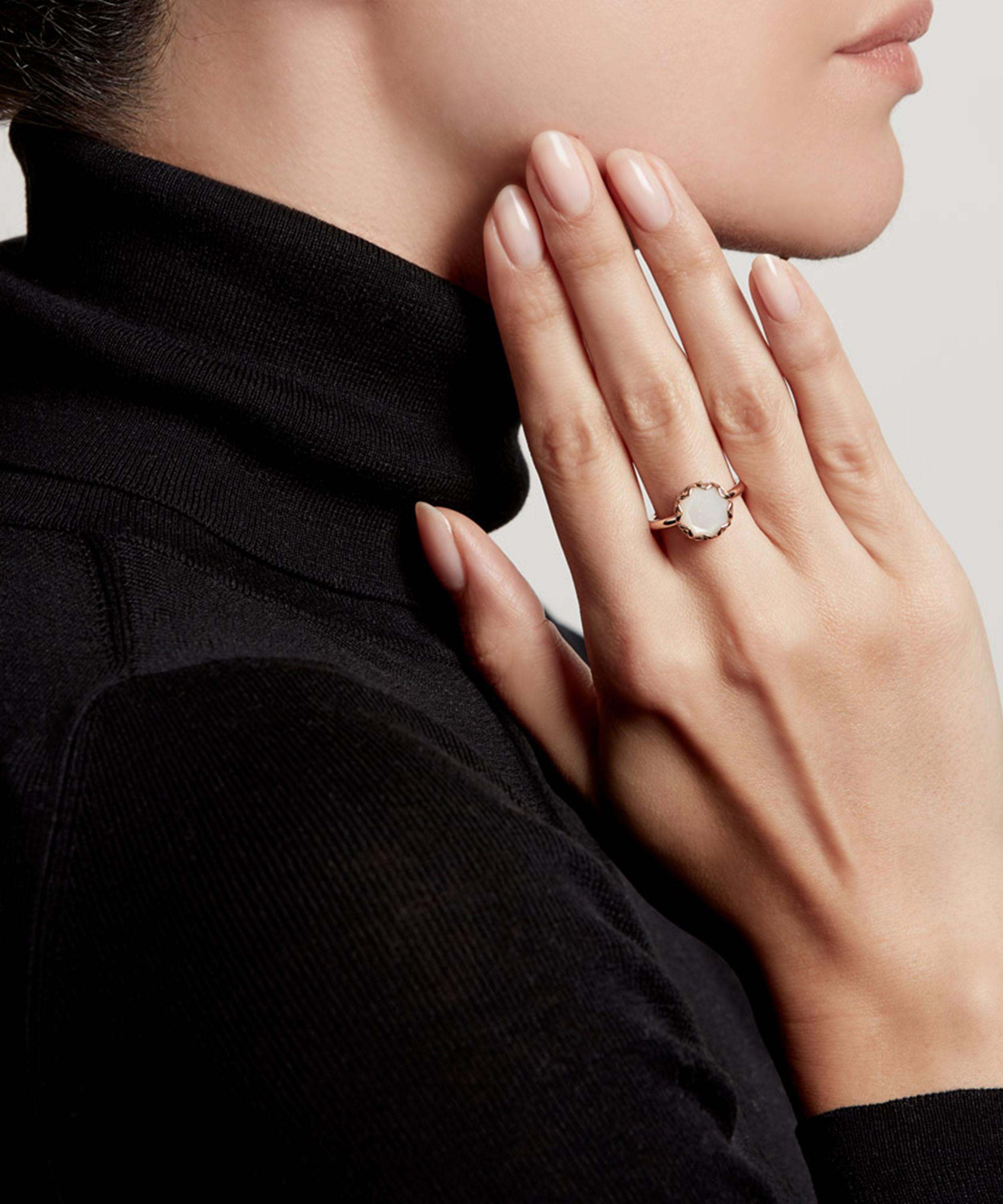 Astley Clarke - Rose Gold Plated Vermeil Silver Paloma Moonstone Ring image number 1