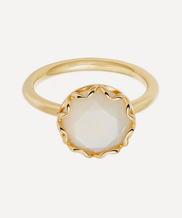 Astley Clarke - Gold Plated Vermeil Silver Paloma Moonstone Ring image number null