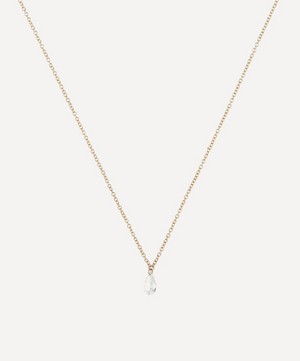 Atelier VM - 18ct Gold Filo Di Luce Drop Diamond Necklace image number 0