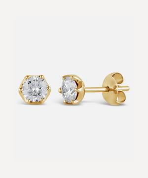 18ct Gold Elyhara Diamond Stud Earrings