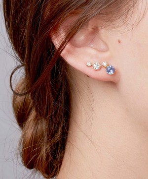Dinny Hall - 18ct Gold Elyhara Diamond Stud Earrings image number 1