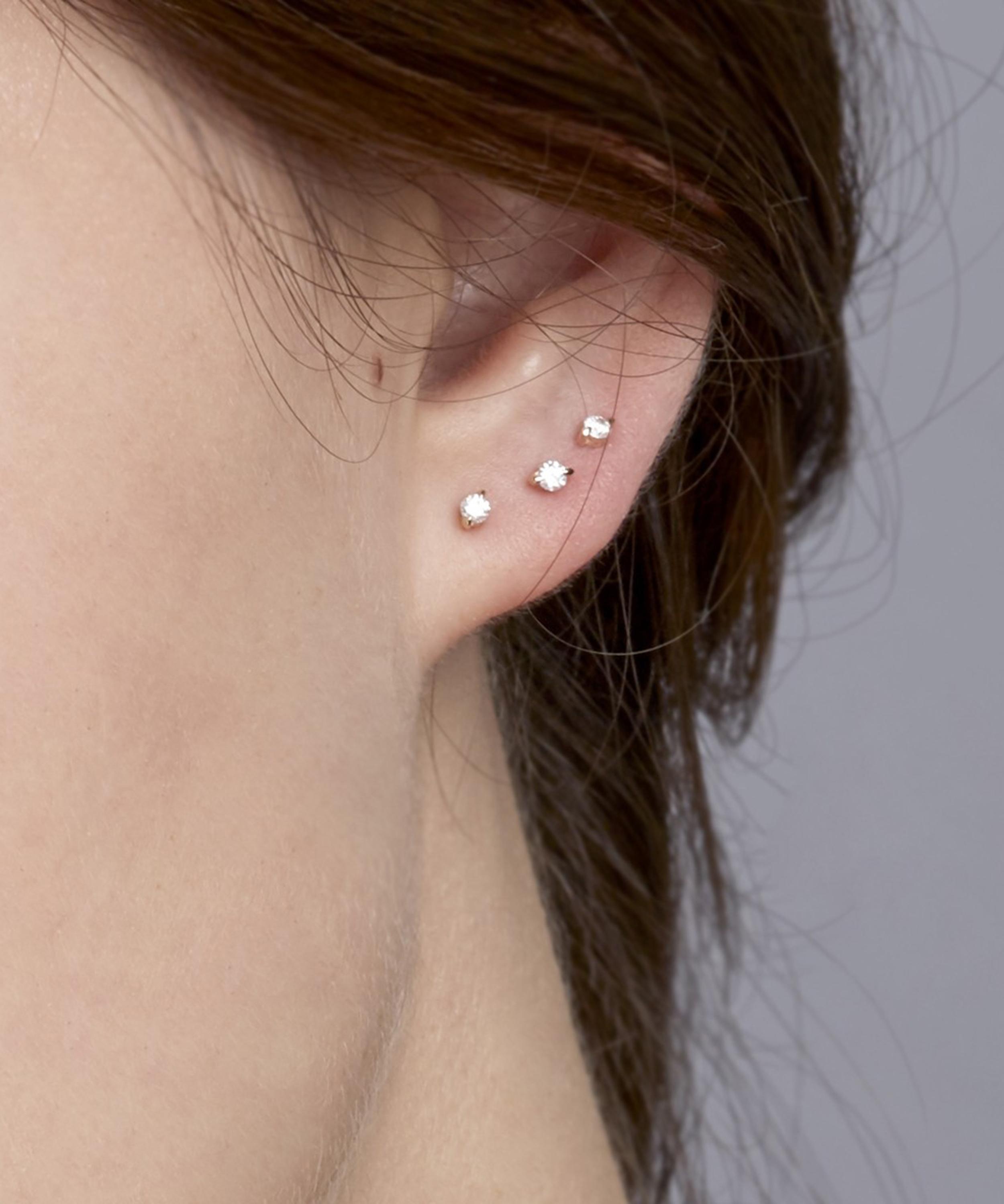 Dinny Hall - 9ct Gold Shuga Diamond Stud Earrings image number 1