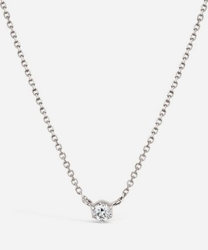 Dinny Hall - 18ct White Gold Elyhara Small Diamond Pendant Necklace image number 0
