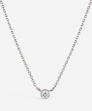 Dinny Hall - 18ct White Gold Elyhara Small Diamond Pendant Necklace image number 0