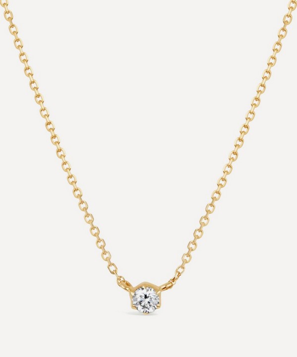 Dinny Hall - 18ct Gold Elyhara Small Diamond Pendant Necklace image number null