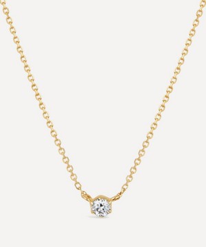 Dinny Hall - 18ct Gold Elyhara Small Diamond Pendant Necklace image number 0