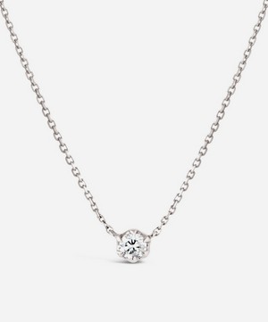 Dinny Hall - 18ct White Gold Elyhara Diamond Pendant Necklace image number 0