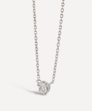 Dinny Hall - 18ct White Gold Elyhara Diamond Pendant Necklace image number 2