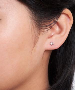 Dinny Hall - 14ct White Gold Bijou Diamond Star Stud Earrings image number 1