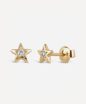 Dinny Hall - 14ct Gold Bijou Diamond Star Stud Earrings image number 0