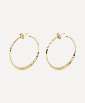 Dinny Hall - 9ct Gold Signature Medium Hoop Earrings image number 0