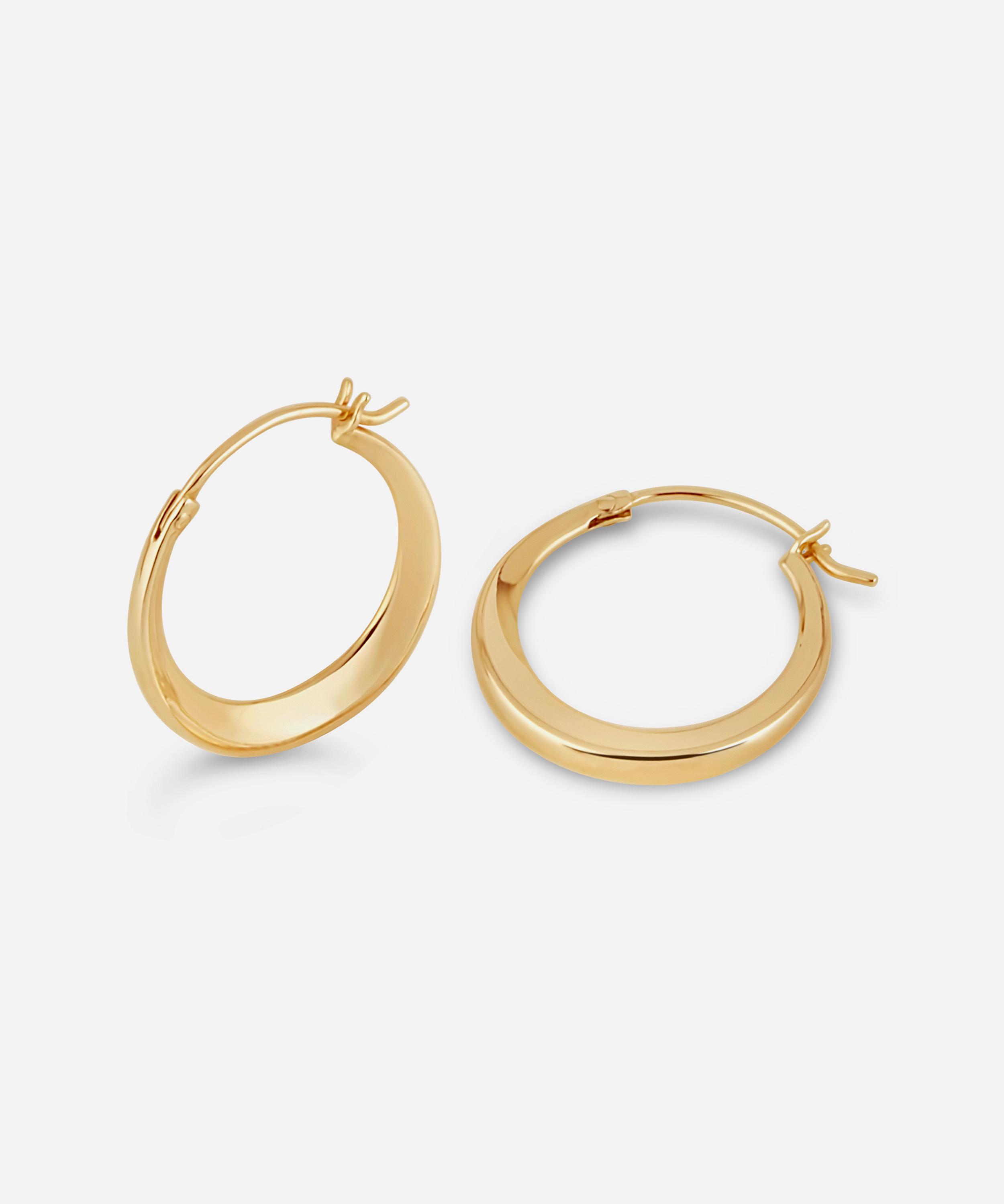 Dinny Hall - 9ct Gold Signature Rhea Hoop Earrings image number 0