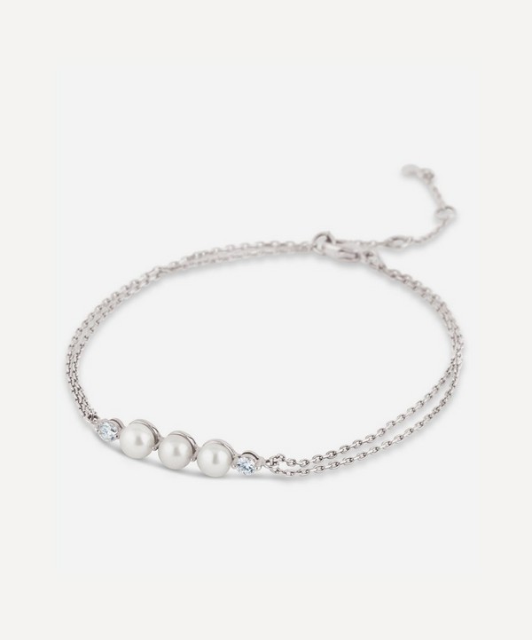 Dinny Hall - 14ct White Gold Shuga Pearl and Diamond Bracelet image number null