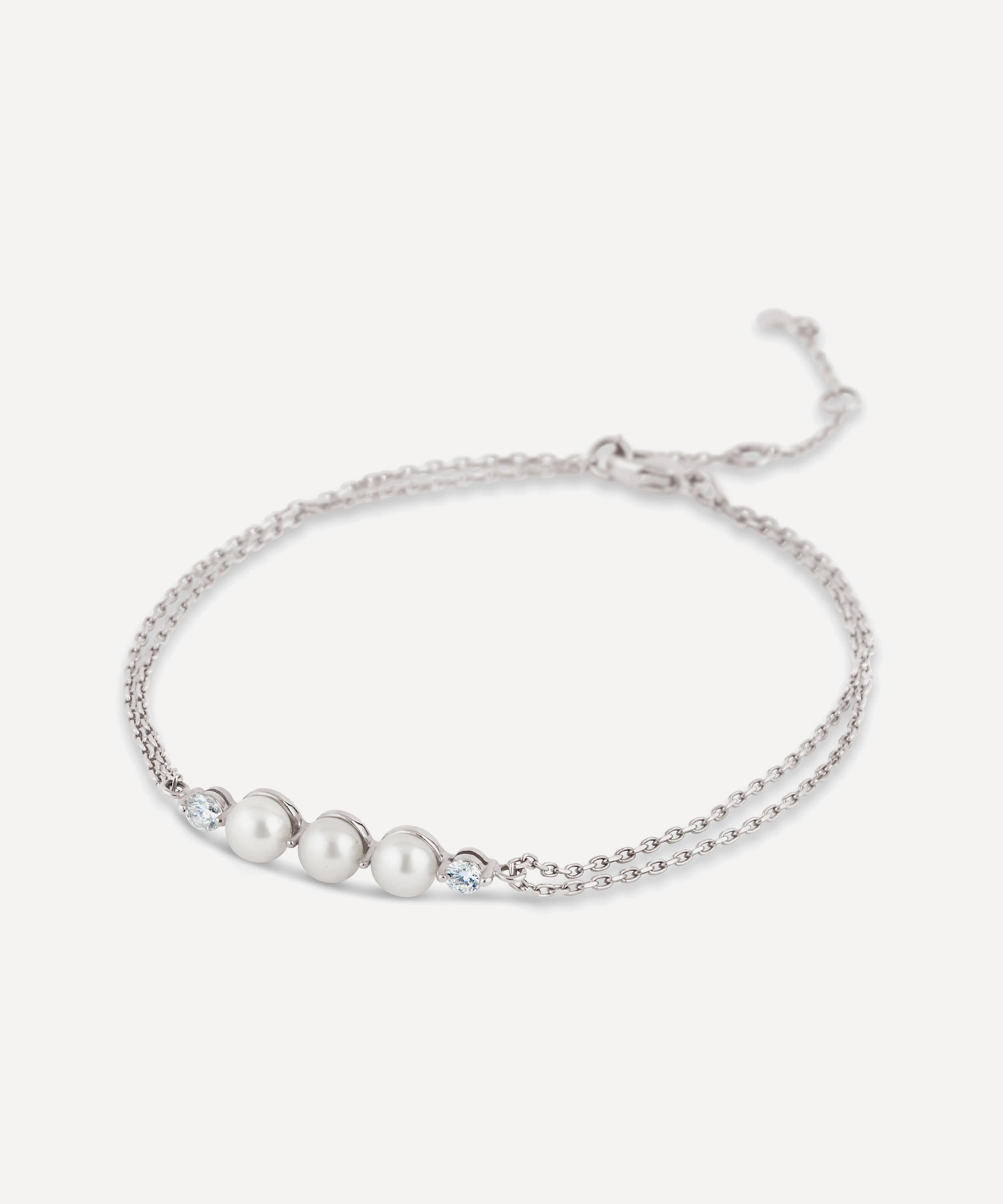 Dinny Hall - 14ct White Gold Shuga Pearl and Diamond Bracelet image number 0