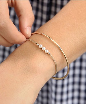 Dinny Hall - 14ct White Gold Shuga Pearl and Diamond Bracelet image number 1