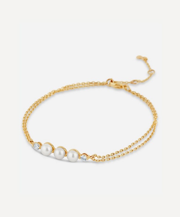 Dinny Hall - 14ct Gold Shuga Pearl and Diamond Bracelet
