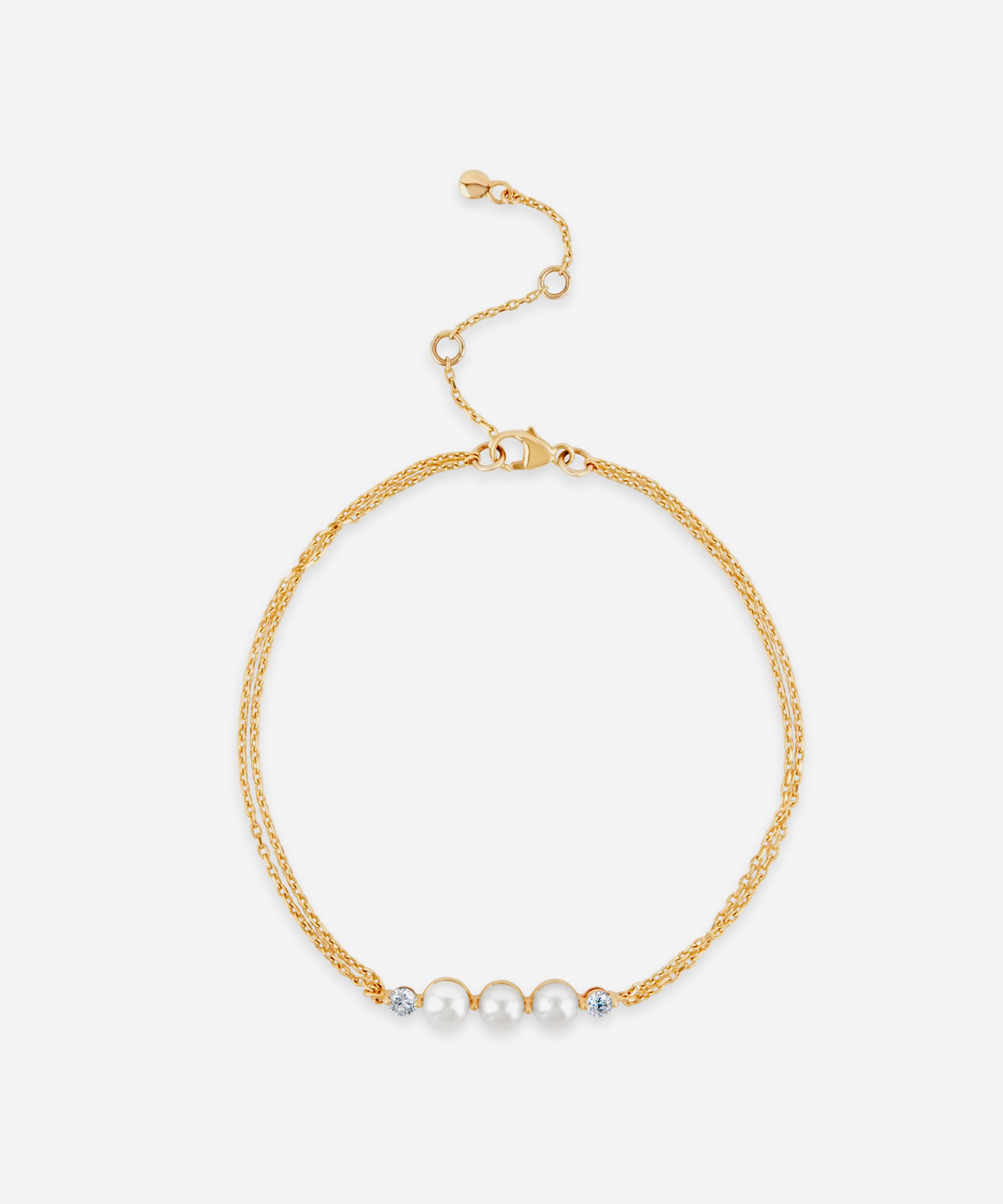 Dinny Hall - 9ct Gold Shuga Pearl and Diamond Bracelet image number 2