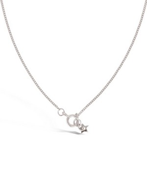 Dinny Hall - 14ct White Gold Bijou Diamond Star Pendant Necklace image number 3