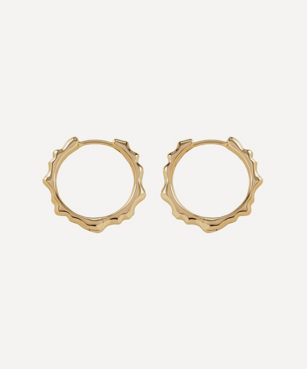 Monica Vinader - Gold Plated Vermeil Silver Siren Muse Small Hoop Earrings image number null