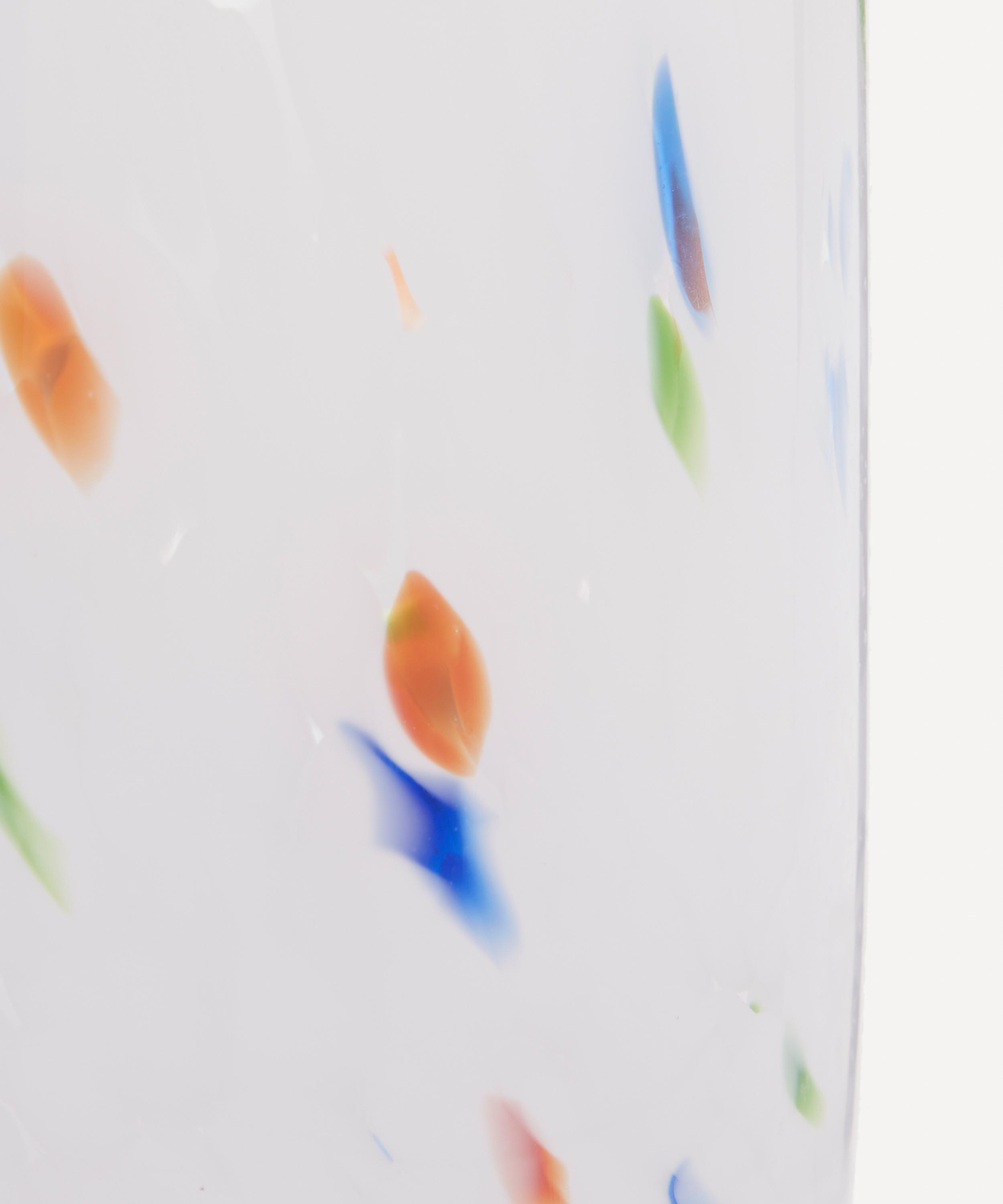 Hay - White Dot Roll-Neck Glass Splash Vase image number 4
